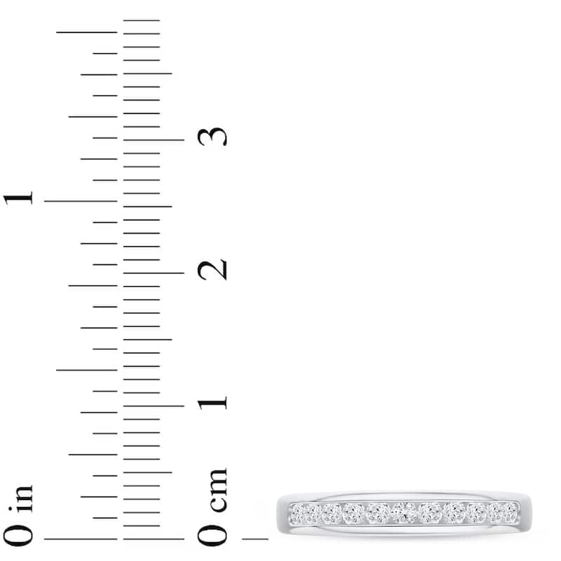 IGI Certified 1/4ct TDW Diamond Wedding Band in 14K White Gold for Women