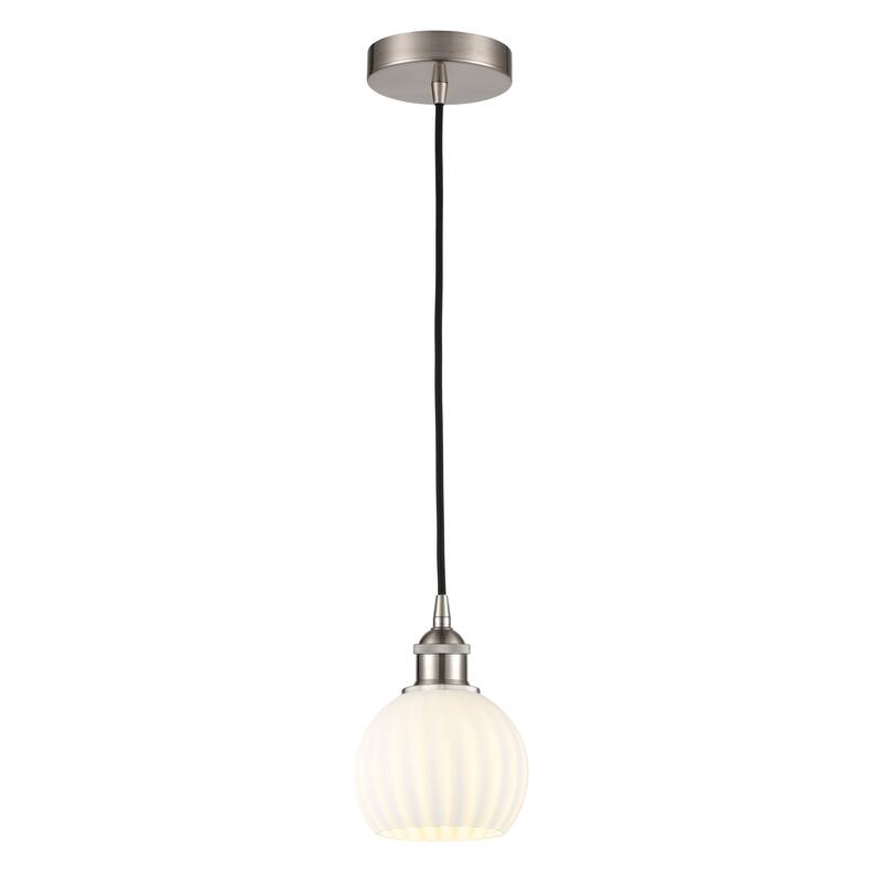 Innovations Lighting 616-1P 8 6 White Venetian Pendant White Venetian