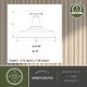 preview thumbnail 6 of 8, Dorado Bronze Farmhouse Outdoor Flush Mount Ceiling Barn Light Dark Sky - 12-in. W x 9.25-in. H x 12-in. D