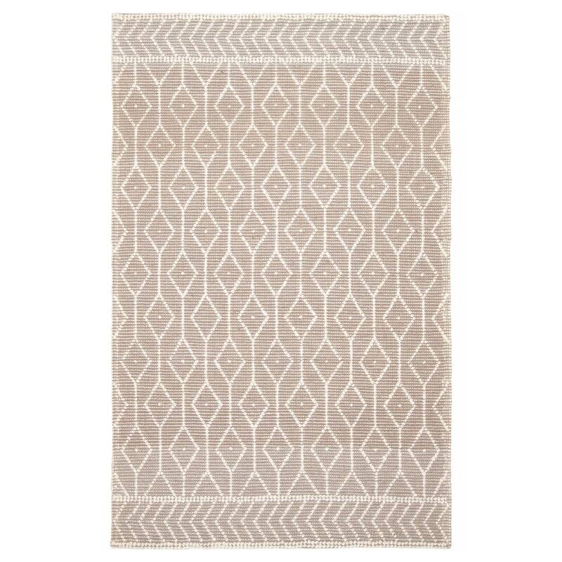 ECARPETGALLERY Braid weave Sienna Brown Wool Rug - 5'0 x 7'10 - Brown - 5'0 x 7'10