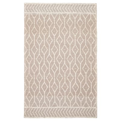 ECARPETGALLERY Braid weave Sienna Brown Wool Rug - 5'0 x 7'10