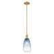 Option Brushed Brass / Sapphire Blue Shade