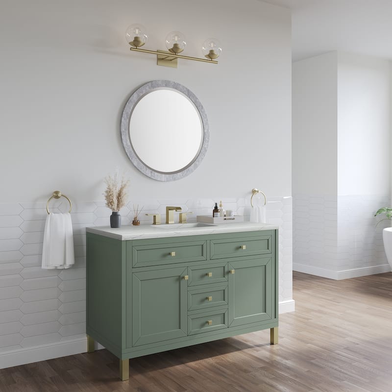 James Martin Vanities Chicago 48" Single Vanity, Smokey Celadon