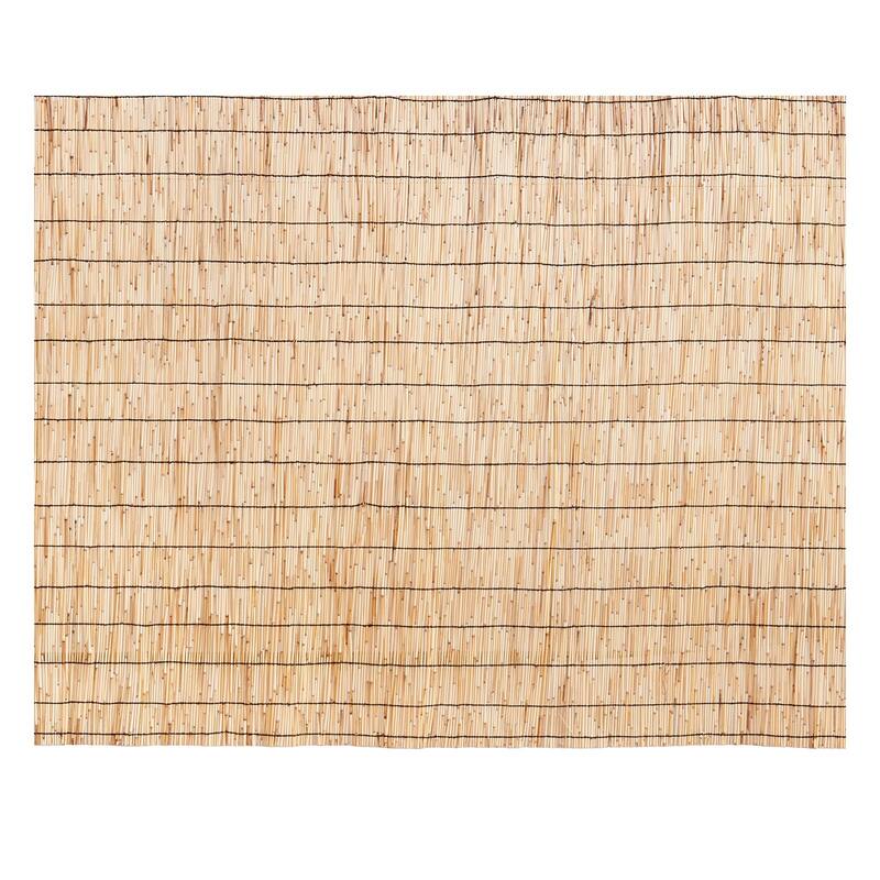 2-Pack Natural Reed Landscaping Privacy Blind Fencing Screen Ideal for Sunshade Protection or Any Decoration Use - 16.4 x 4 ft