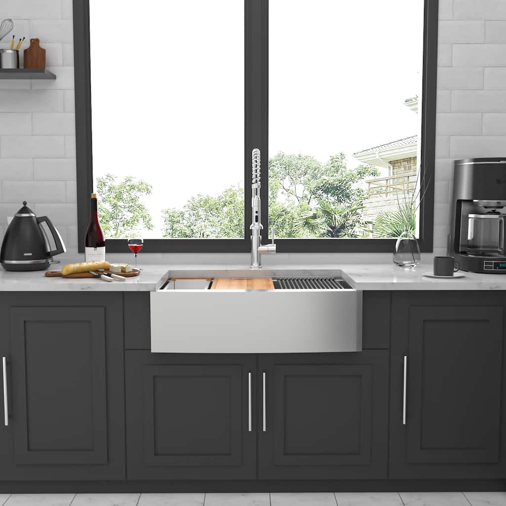 Farmhouse 16 gauge Single Bowl Stainless Steel Kitchen Sink