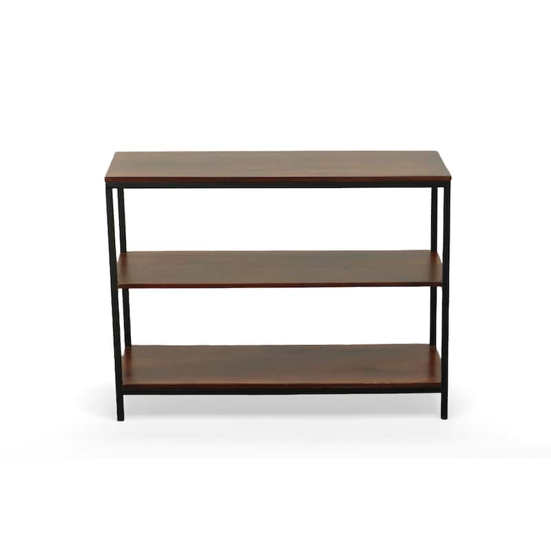 Carolina Living Brayden Console Table - Chestnut/Black