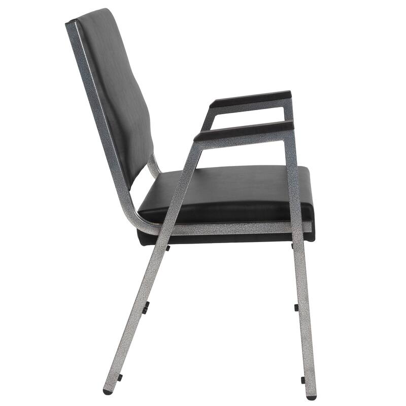 4 PK 1500 lb. Rated Antimicrobial Bariatric Reception Arm Chair