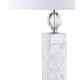 preview thumbnail 7 of 10, Lucille 32" LED Seashell Table Lamp, White (Set of 2) by JONATHAN Y