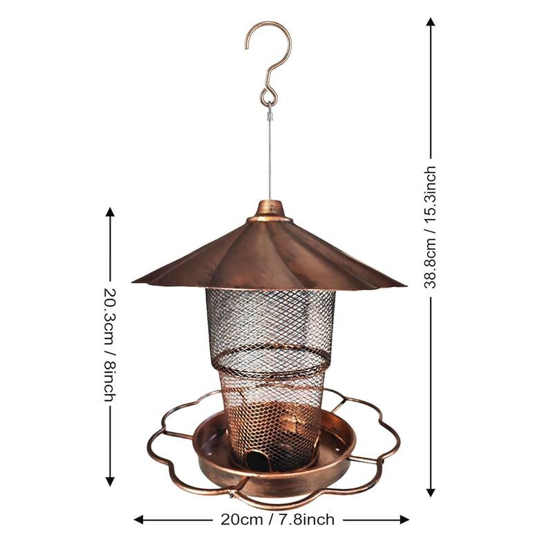 Hanging Bird Feeder with Lid, Bird Feeders For Outdoor