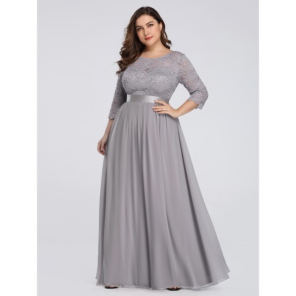 elegant gown for chubby
