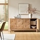 preview thumbnail 2 of 41, Silakan Mid-Century Modern 4-Door Large Storage Sideboard with Solid Wood Legs by HULALA HOME