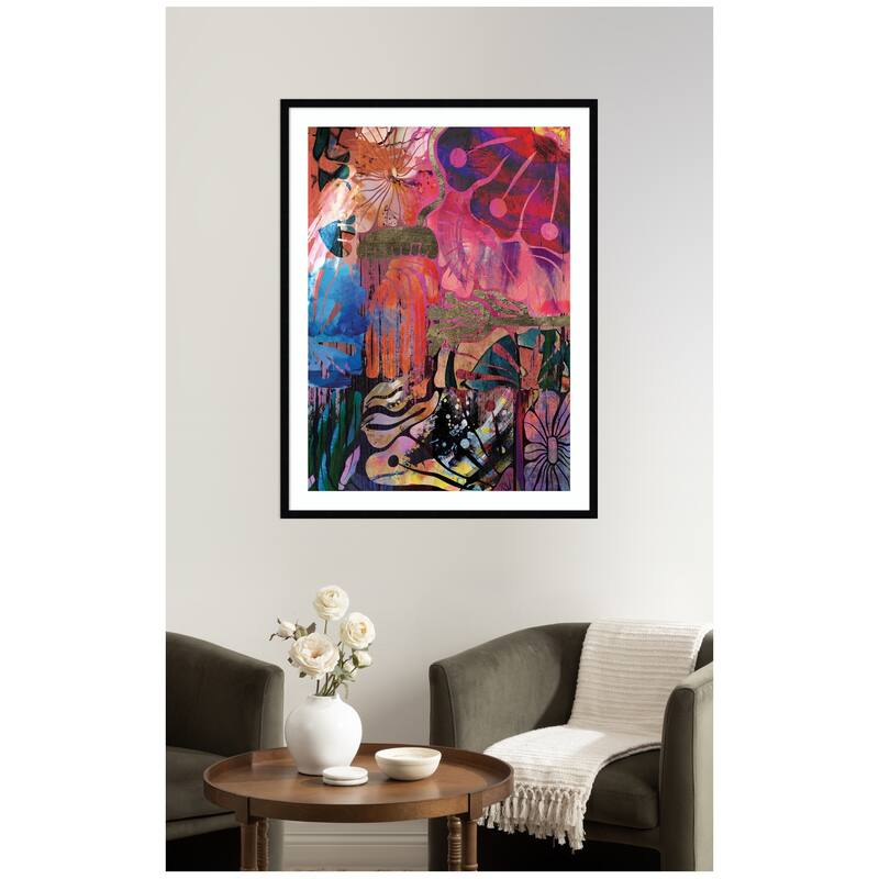 Kate and Laurel NC Abstract No. 612 by Nikki Chu Framed Wall Art Print