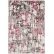 preview thumbnail 30 of 84, SAFAVIEH Skyler Roumpini Modern Abstract Rug 5'1" x 7'6" - Grey/Pink - Rectangle