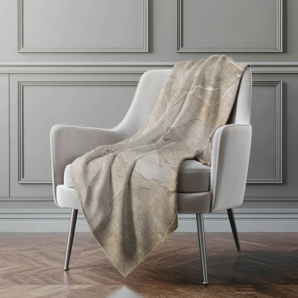 Premium Machine Washable Abstract Contemporary Sherpa Throw Blanket