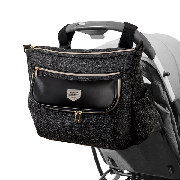slide 2 of 13, Sunveno Tweed Luxe Stroller Organizer Black