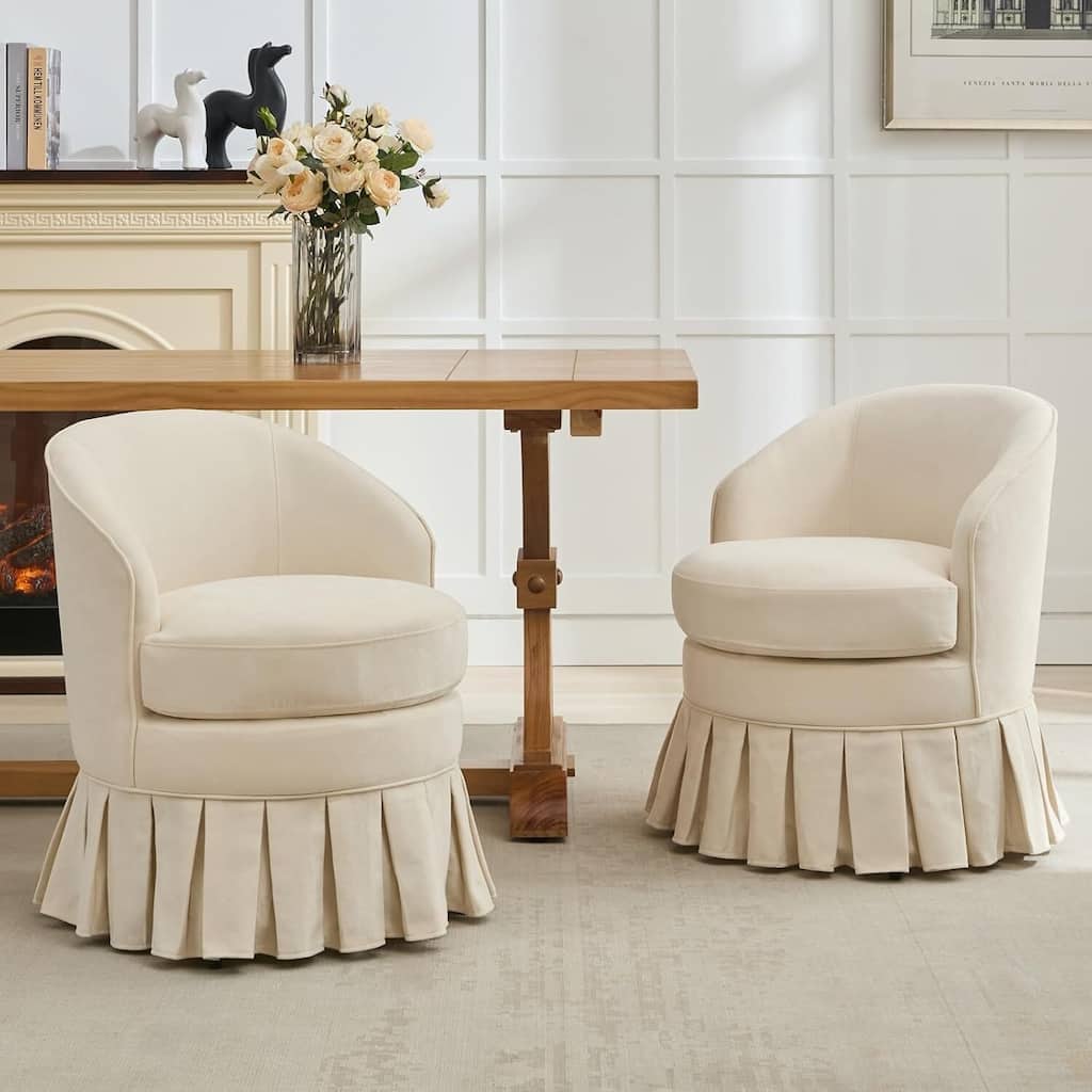 Mid Century Upholstered Cozy Accent Dining Chair for Bedroom, Living Room, or Dining Room