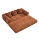 preview thumbnail 46 of 47, Convertible Sleeper Sofa Bed with Pillows, 4-in-1 Corduroy Folding Mattress Couch