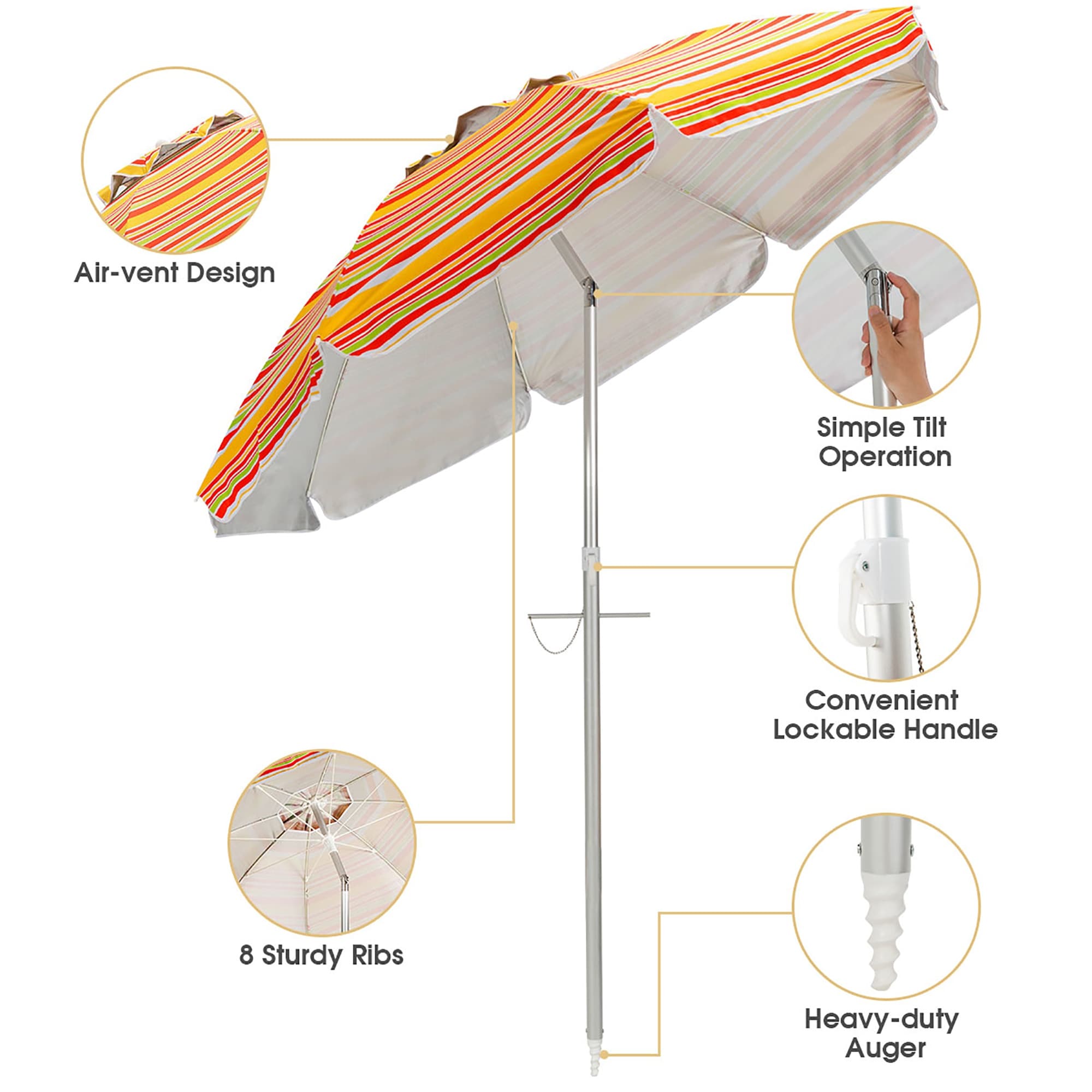 costway 15 ft patio umbrella Costway 15 ft. Market Double Sided Umbrella Outdoor Patio Umbrella with  Crank and Base Beige GHMHSKU00130