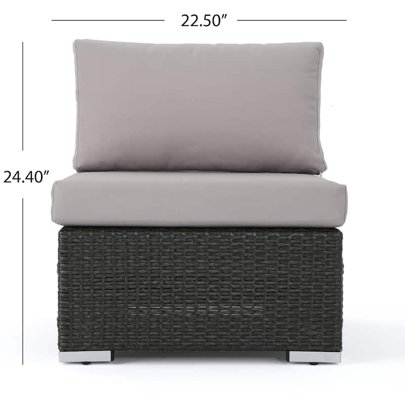 Santa Rosa Outdoor 7-piece Wicker Sectional Sofa Set with Cushions by Christopher Knight Home