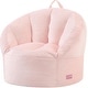 preview thumbnail 17 of 26, Heritage Kids Pod Curved Back Kids Bean Bag Chair Pink