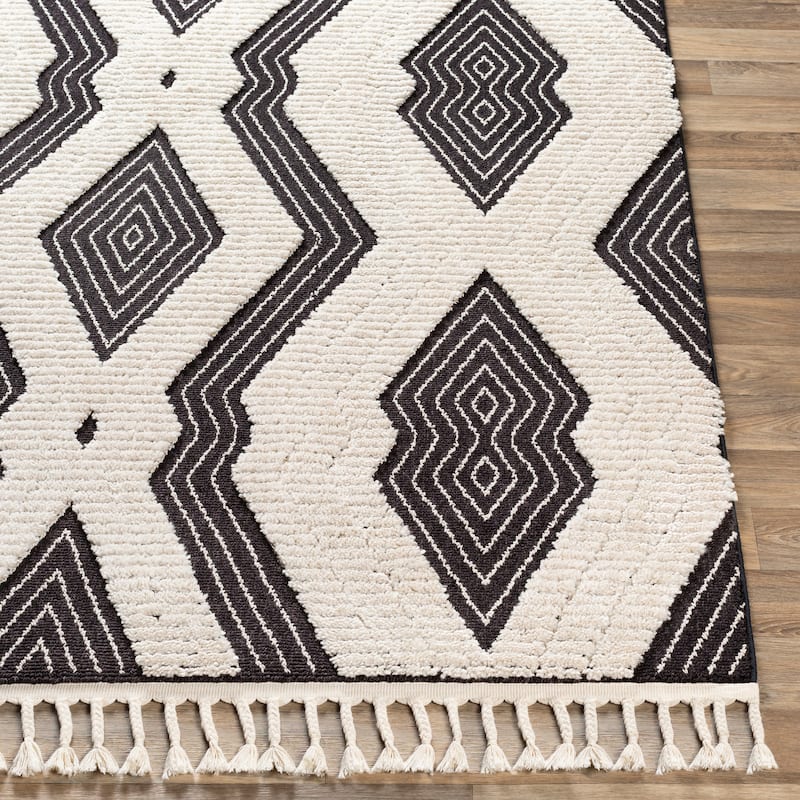 Livabliss Jaenae Textured Boho Area Rug