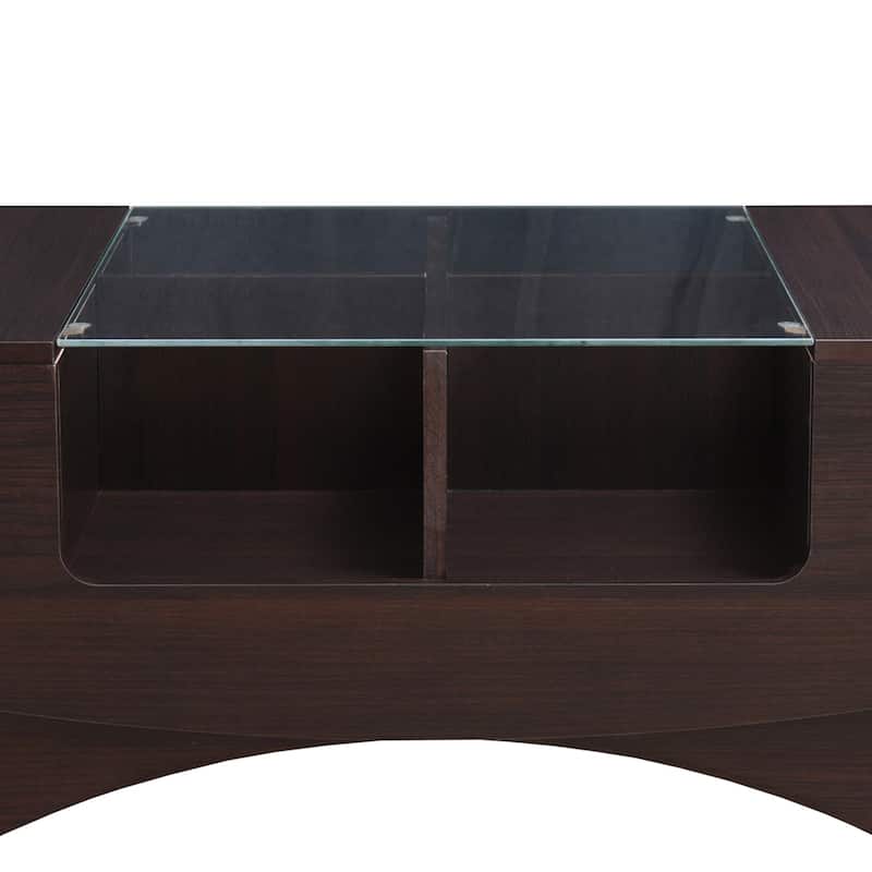 DH BASIC Modern 48" Hidden Storage Coffee Table by Denhour