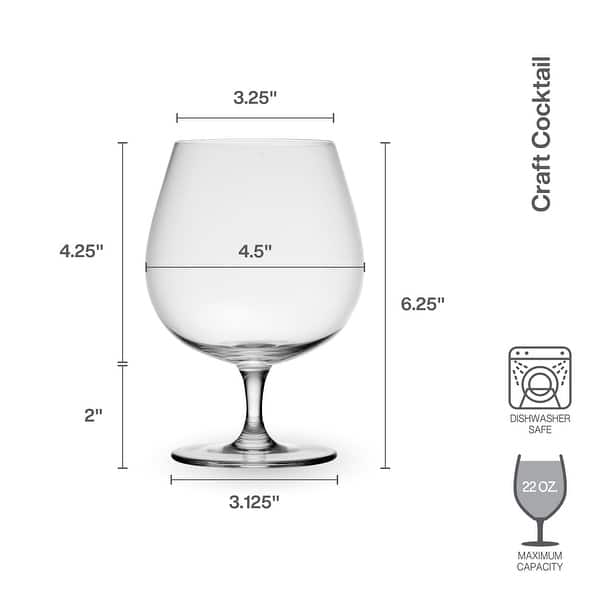 Craft Cocktail 22 oz. Gin Balloon Glasses (Set of 4) Mikasa