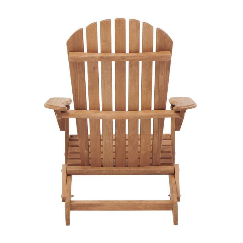 Wood Folding Adirondack Chairs (Set of 2)