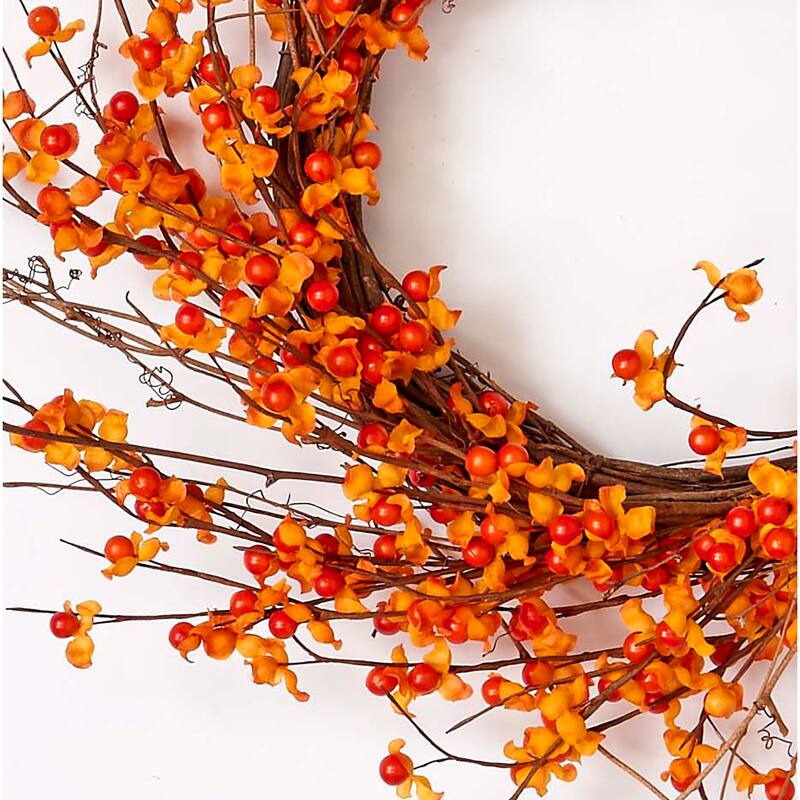 20" Bittersweet Wreath on Natural Twig Base