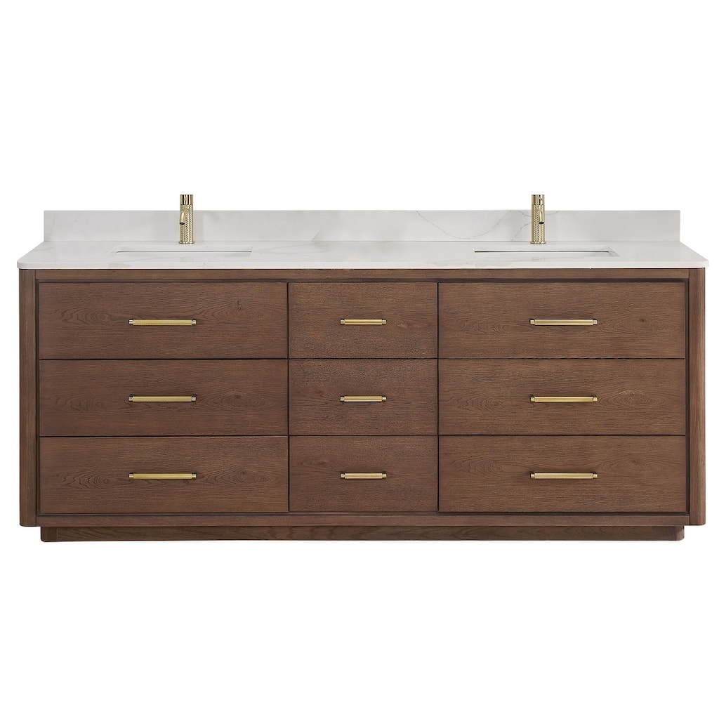 Miseno MV-NM-706584 Porto 84" Free Standing Double Basin Vanity Set
