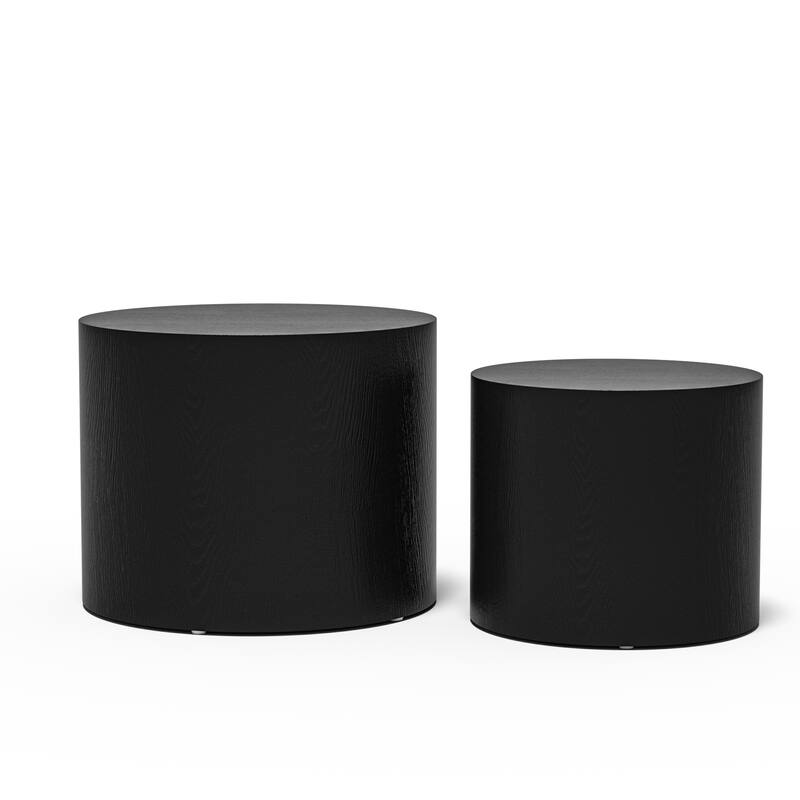 MDF Round Side Table Coffee Table Nesting Table set of 2