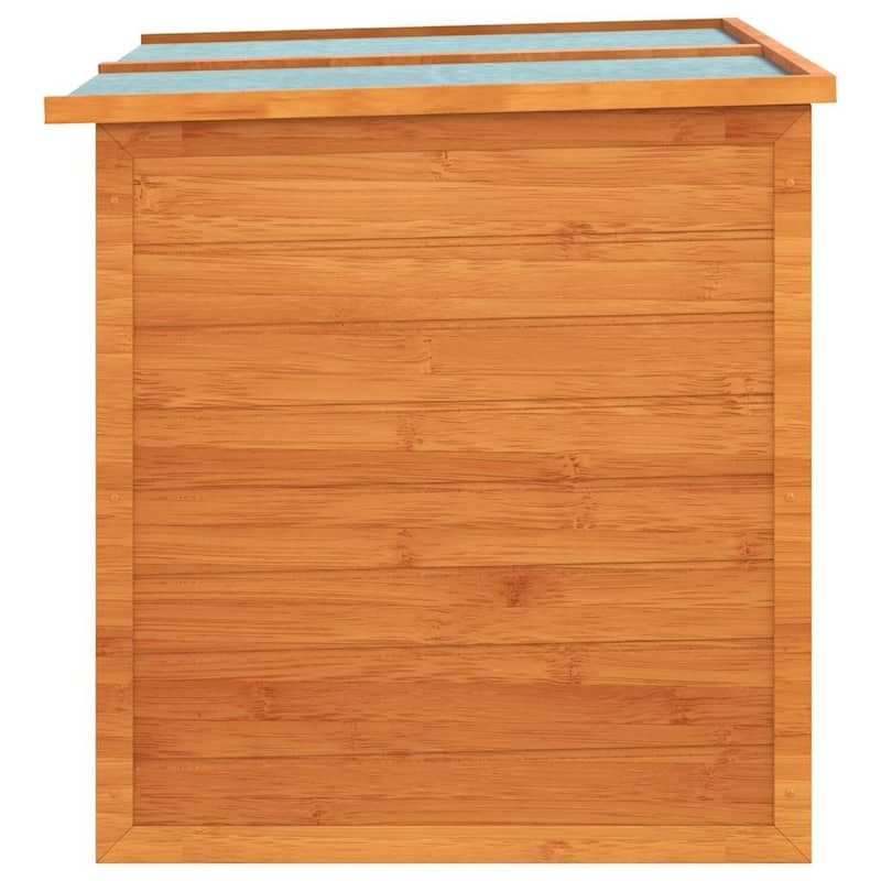 vidaXL Patio Storage Box 49.6"x28.3"x28.3" Wood