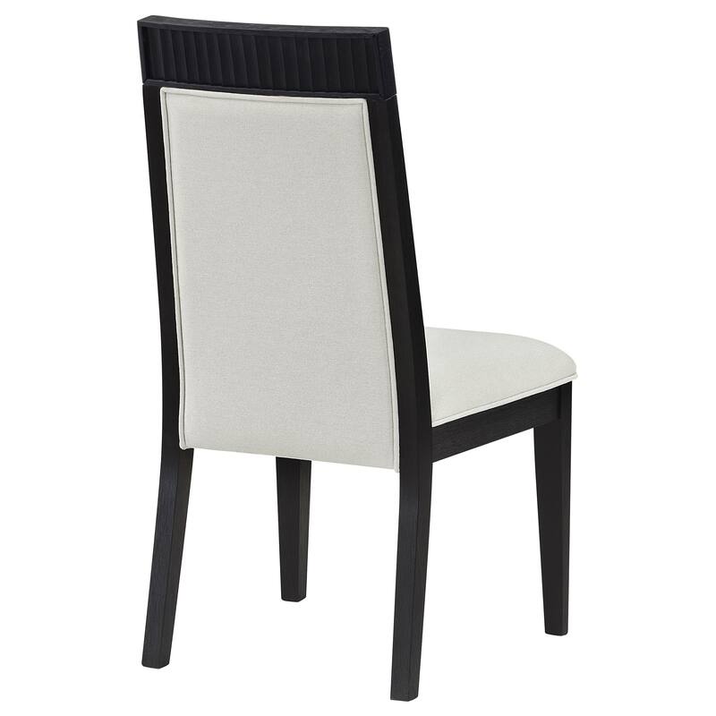 Brookmead Dining Side Chair Ivory and Black (Set of 2)