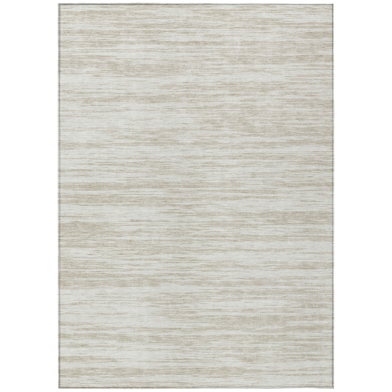 HomeRoots Abstract Modern Rectangle Outdoor Rug