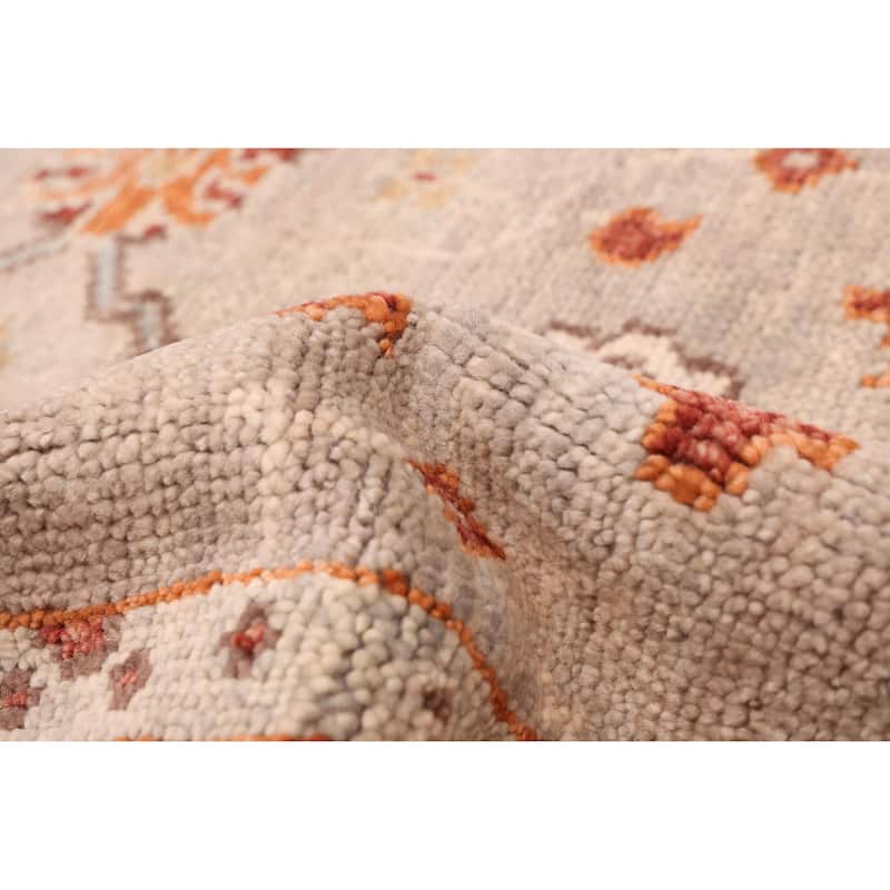 ECARPETGALLERY Hand-knotted Jules Serapi Light Grey Wool Rug - 7'11 x 9'9