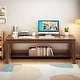 preview thumbnail 16 of 19, WILK Solid Wood Kids Desk, Writing Desk, Study Desk with Drawers Brown