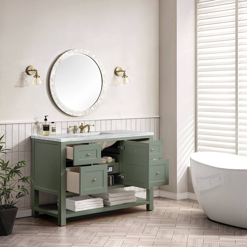 James Martin Vanities Breckenridge 48" Single Vanity, Smokey Celadon