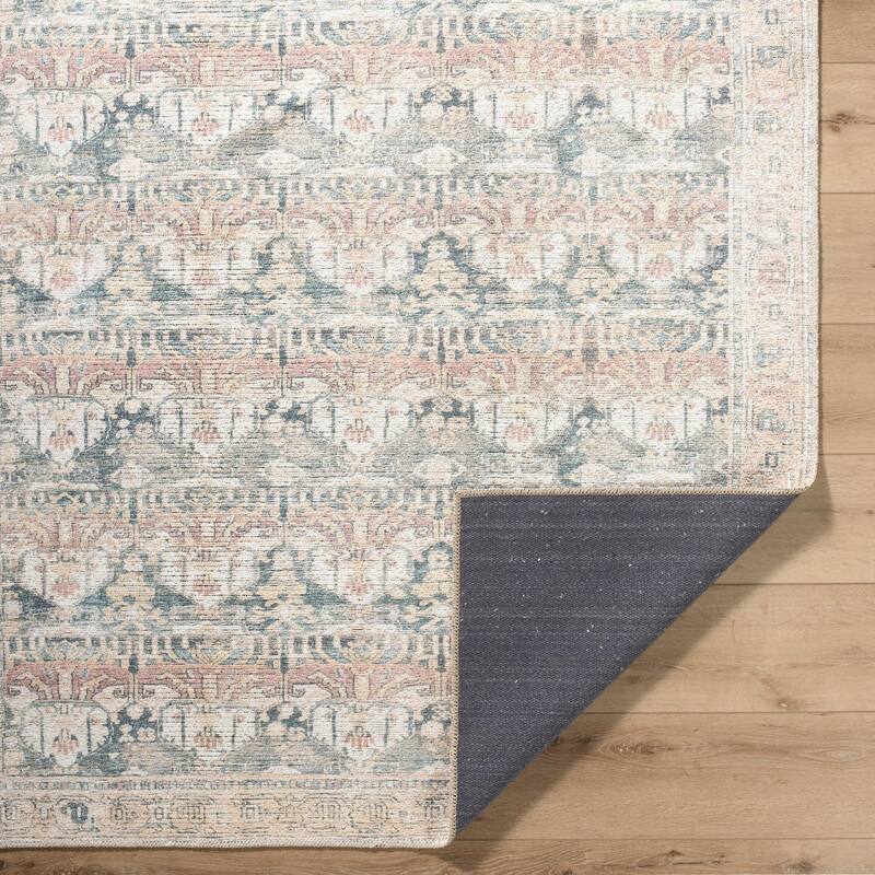Livabliss Vinny Traditional Border Indoor/Outdoor Area Rug