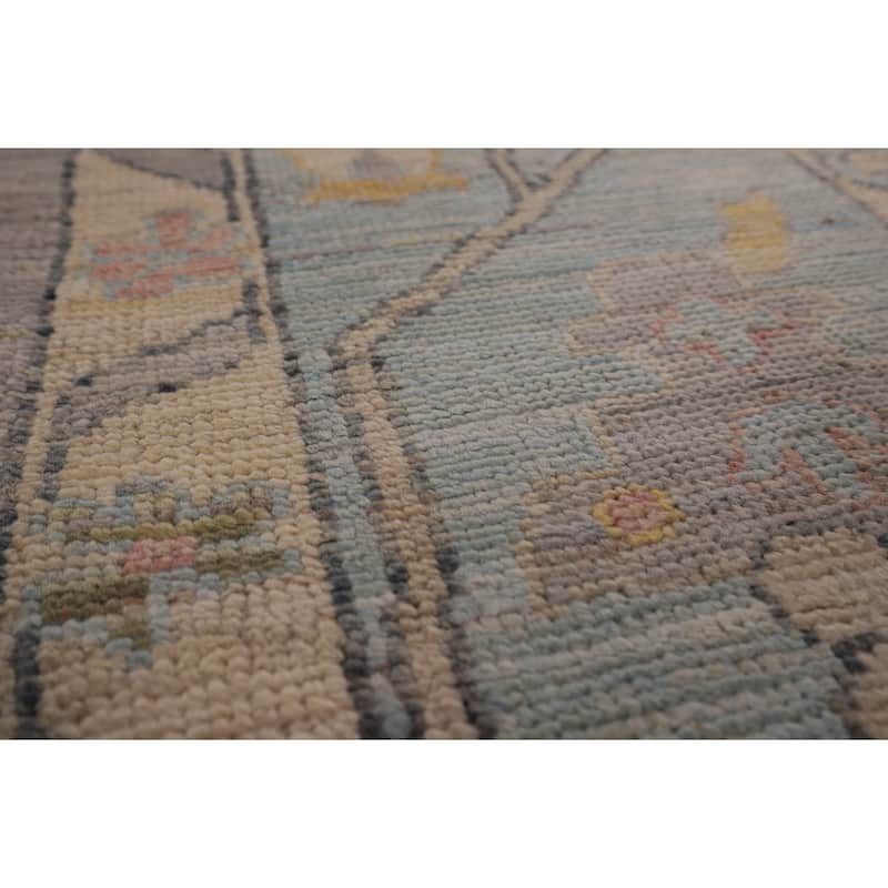 Oushak Turkish Area Rug Vegetable Dye Hand-Knotted Wool Carpet - 8'0" x 10'0"