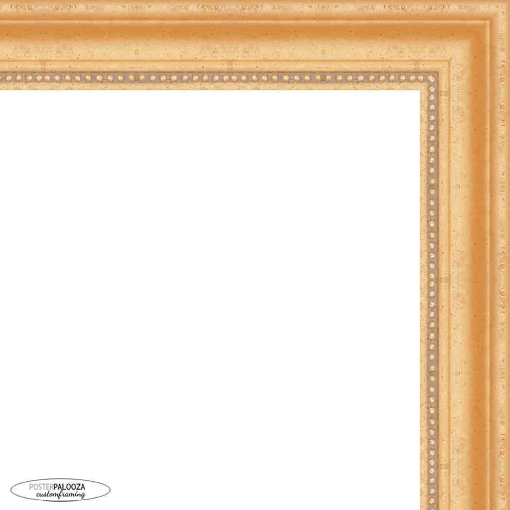 4x5 Traditional Gold Complete Wood Picture Frame with UV Acrylic, Foam