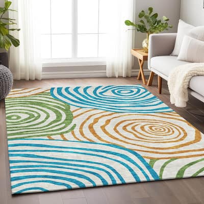 Premium Washable Super Soft Modern Mesmerize Mayfield Rug