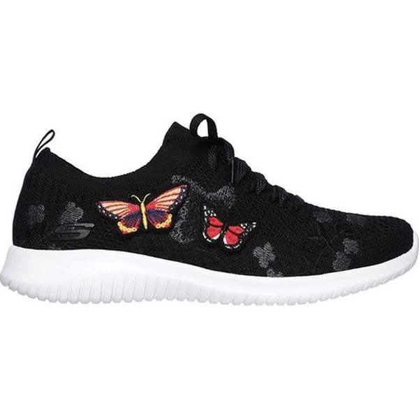 skechers ultra flex women's butterfly sneakers