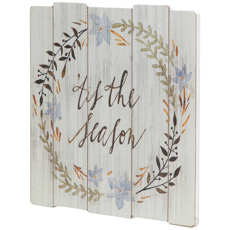 Tis the Season Christmas Wall Decoration - 12"