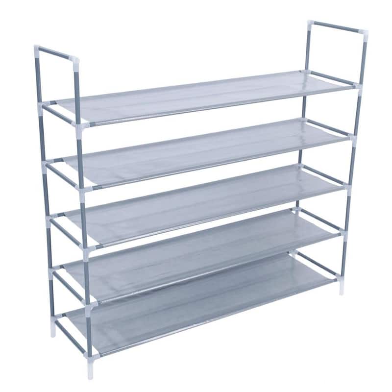 5 Tier Racks Standing Shoe Rack Organizer Storage,25 Pairs Shoes Shelves Space