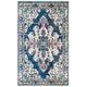 preview thumbnail 8 of 23, SAFAVIEH Madison Anny Boho Medallion Distressed Area Rug 2'2" x 4' - Navy/Grey - Rectangle