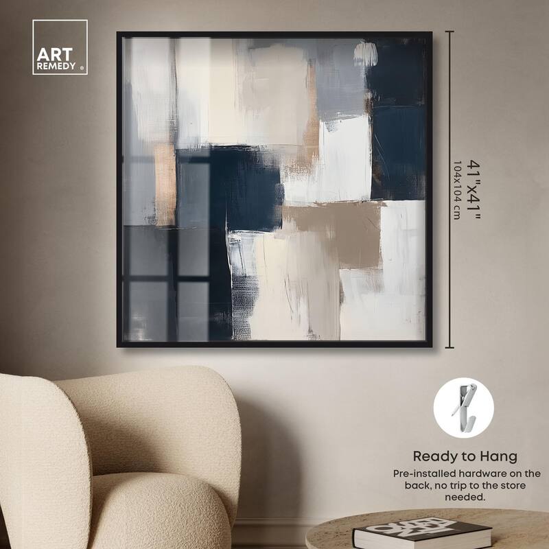 Blue Mood Depth III Shadowbox by Art Remedy