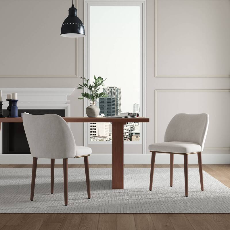 Upholstered Back Dining Chair (Set of 2)