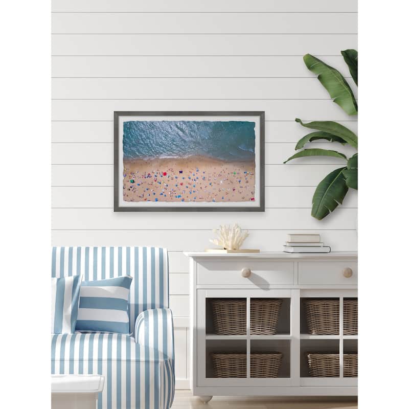 'Summer at the Beach' Framed Painting Print
