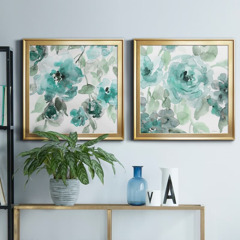 Belle's Teal I-Premium Framed Canvas - Ready to Hang - Multi-Color