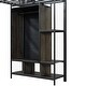 preview thumbnail 15 of 16, Practical Twin Size Metal Loft Bed,Wardrobe With Built-In Curtains,Full-Length Guardrail
